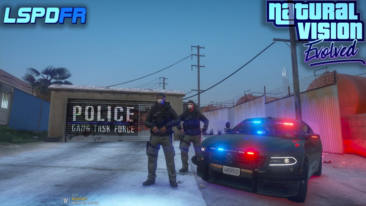 GTA 5 POLICE MOD! LSPDFR GANG UNIT (OFFICER DOWN) #NVE #GTA5 - YouTube