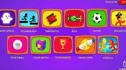 Stickman Party All Random MINIGAMES 1 2 3 4 Player Games 2022 Gameplay