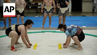 Japanese Female Sumo Wrestler Brings Her Tradition To Argentina