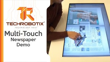 MULTI-TOUCH SCREEN TABLE DEMO | TECHROBOTIX