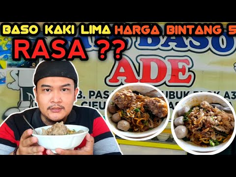 BASO KAKI LIMA | HARGA BINTANG LIMA, RASA ?? | MIE BASO ADE TASIKMALAYA ...