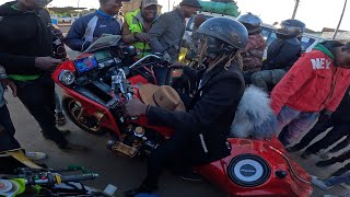 Machakos town reaction to acid boy's custom bike @acidboykenya