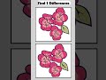 Find 1 Differences Pink Flowers