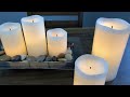 Ensemble de bougies sans flamme  del gerson 6 pices de costco  bougies  piles avec tlcommande et minuterie