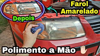 Como Restaurar a Mão o Farol Amarelado do Carro