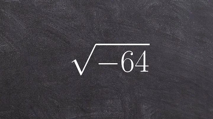 Algebra 2 - Simplify a negative radical using the imaginary unit i, sqrt(-64)