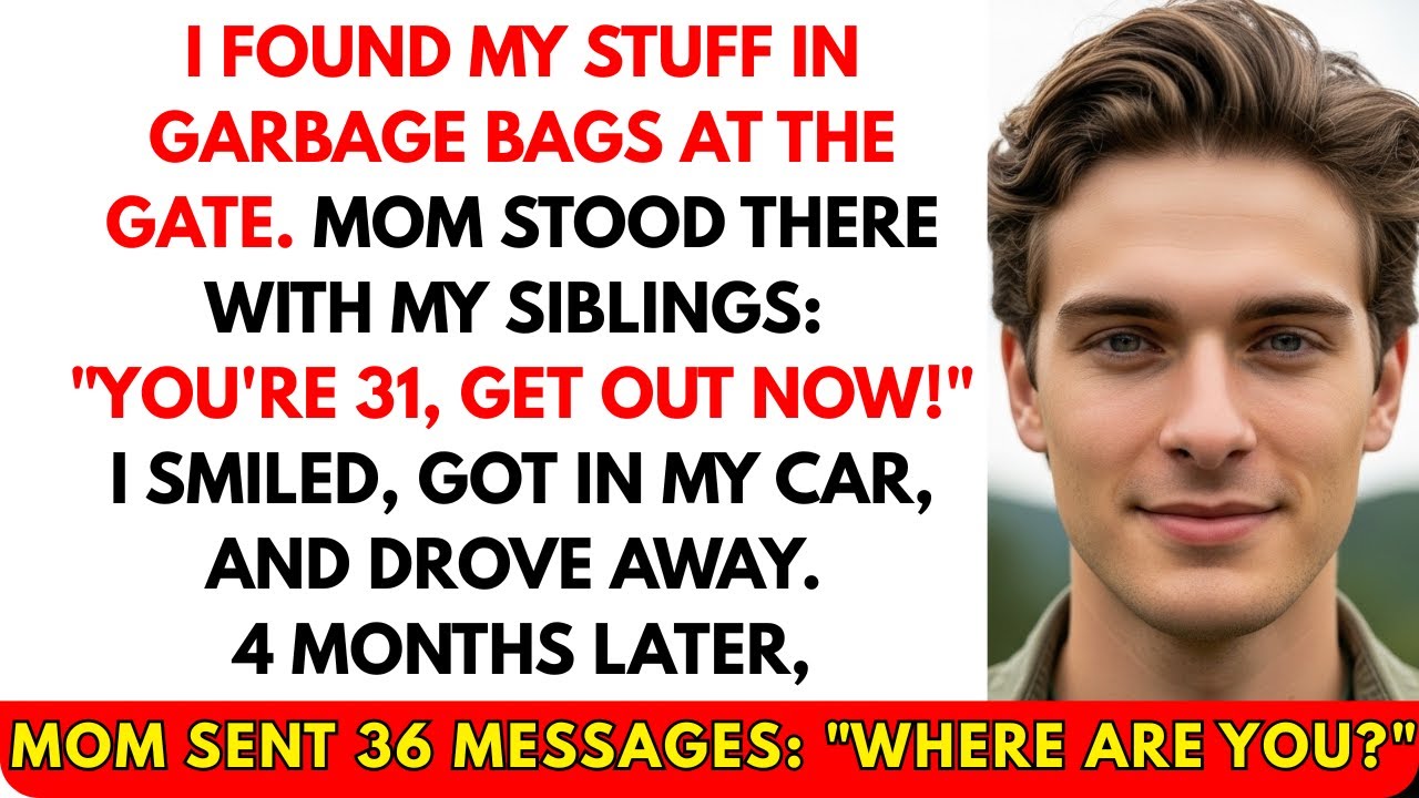 My Parents Dumped My Things in Trash Bags by the Gate After My Business Trip. My Mom Was Standing…