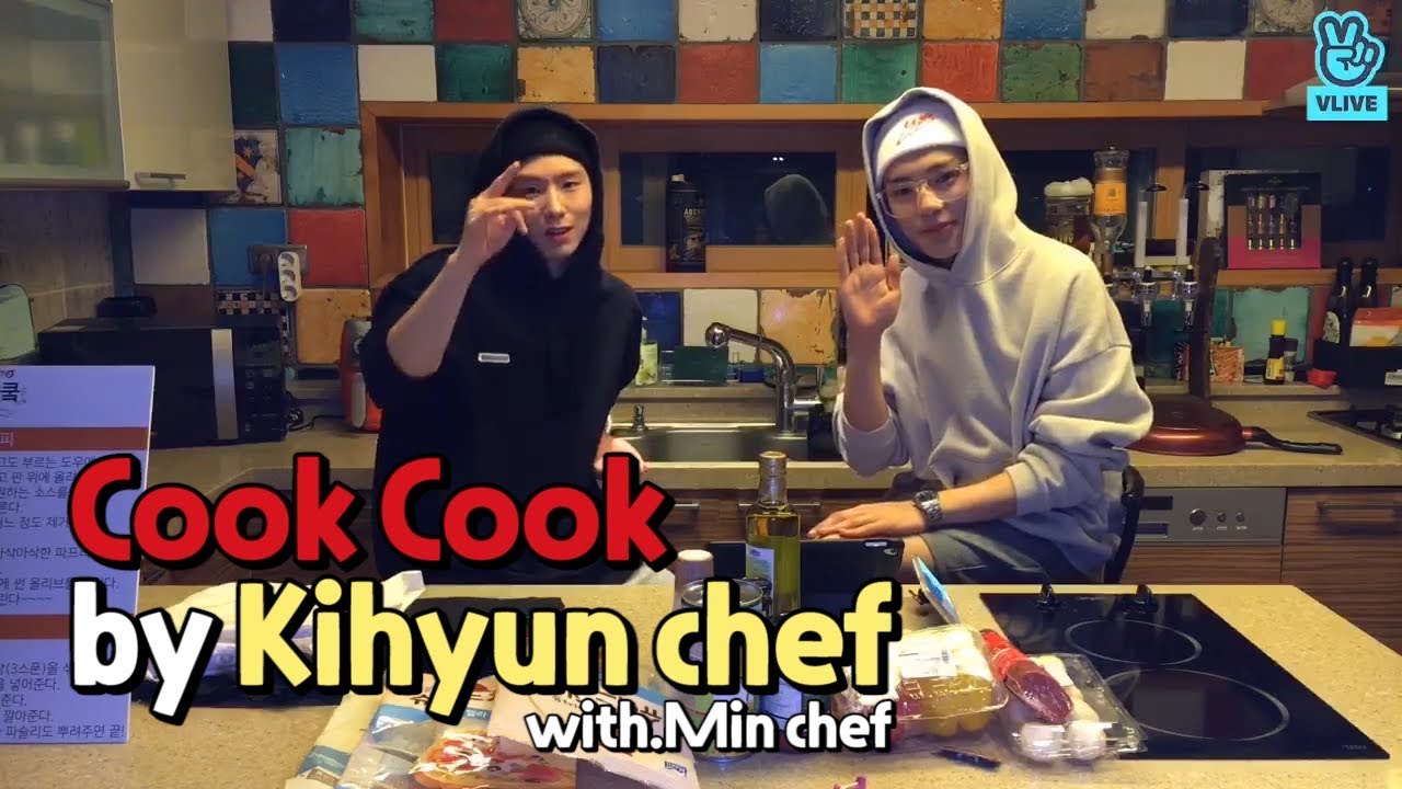 Eng Sub V Live Monsta X Minhyuk Kihyun Messy Cooking Show Youtube