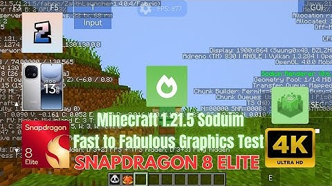 Minecraft Java 1.21.5 | Sodium Fast vs Fabulous Graphics Test | Snapdragon 8 Elite | iQOO 13