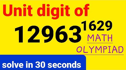 Math olympiad question | Find the unit digit of 12345¹²³⁴⁵ | CBSE, NCERT and STATE BOARD math.