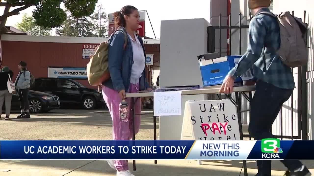 Thousands of UC workers set to strike across all 10 campuses - YouTube