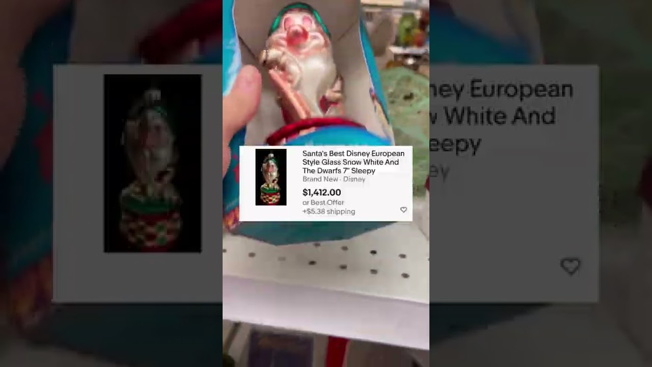 DID I FIND $1,000? #ladyarbitrage #christmas #disney #ornaments #reseller #snowwhite #ebay #thrift