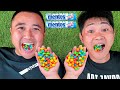 Coca colafantamtn dewpepsisprite and mouth vs mentos in big undergrounddifferent color snacks