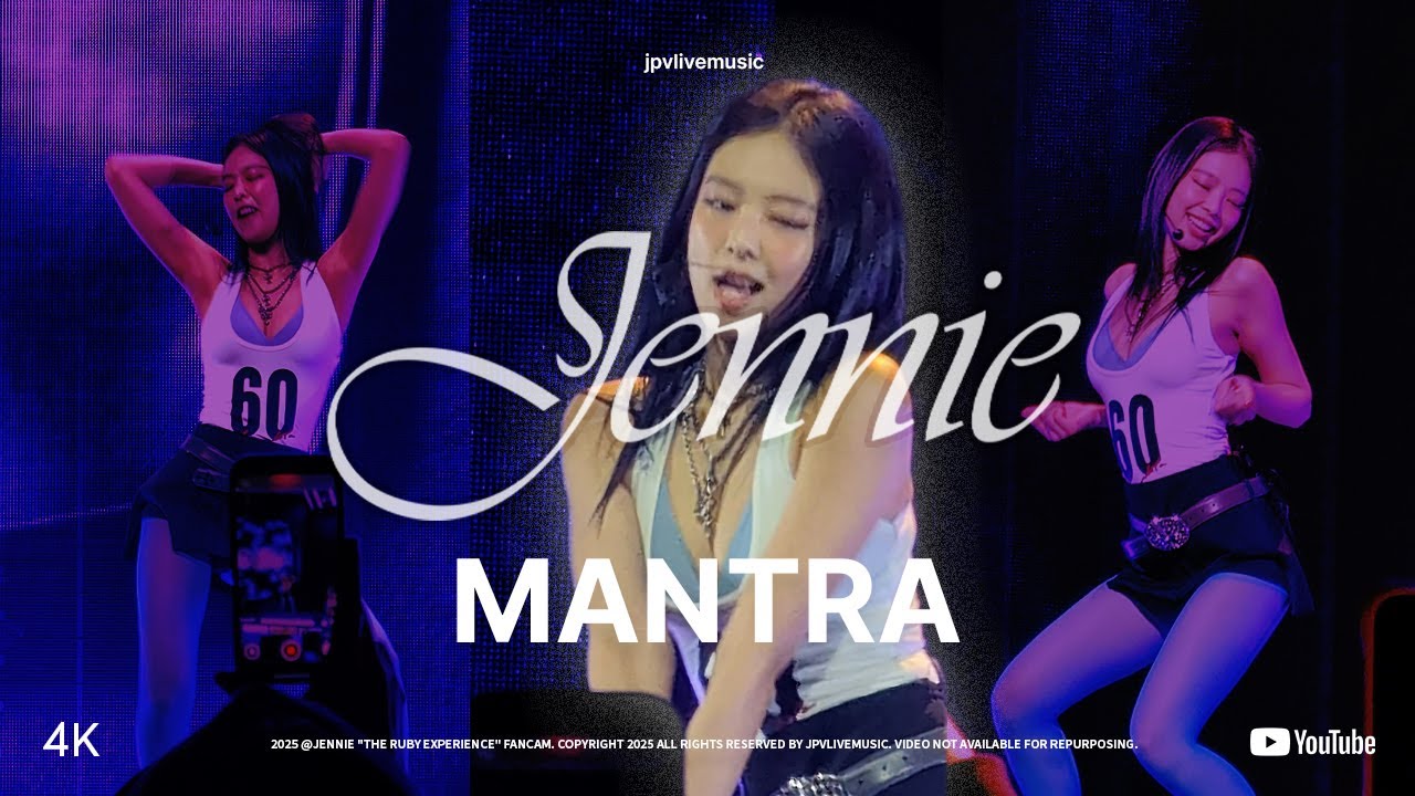 Jennie - Mantra (The Ruby Experience - Peacock Theater LA 2025) [4K]