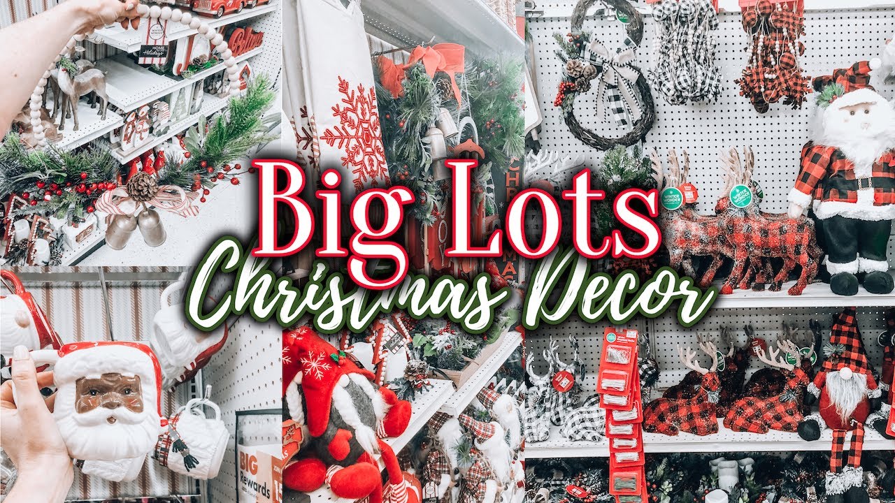 CHRISTMAS DECOR AT BIG LOTS CHRISTMAS DECORATING IDEAS YouTube