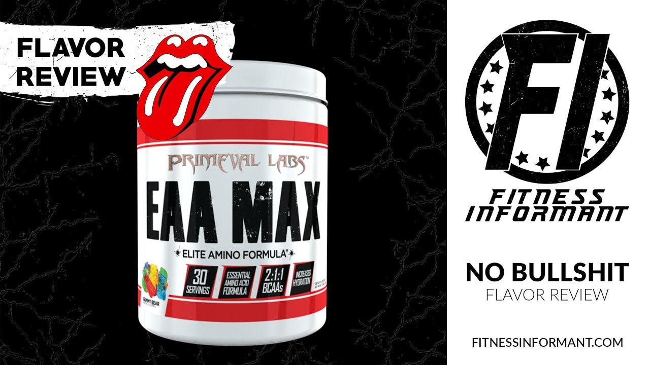 Primeval Labs EAA Max Gummy Bear Flavor REVIEW: Refreshing and Delicious -  YouTube