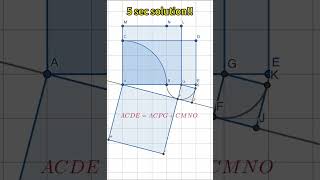 Geometry problem super neat solution trick #maths #math #mathtricks #mathematics #mathtrick