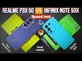 Infinix Note 50x 🆚 Realme P3x Speed test 🔥 Free Fire & Bgmi test || App animation & more...