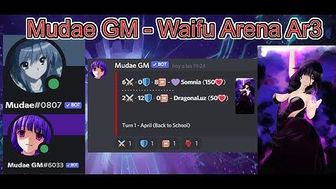 [Mudae] Discord Waifu Arena - Ar3 Somnia the Awoken Maiden
