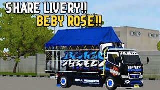 Share Livery Beby Rose Mod Bussid Terbaru