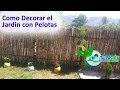 Decoración de jardines pequeños con pelotas