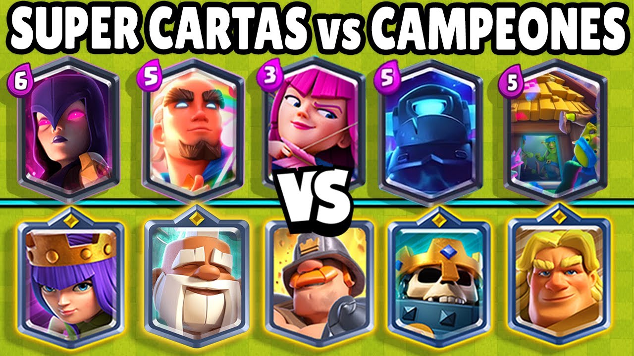 SUPER CARTAS vs CAMPEONES | OLIMPIADAS de CALIDADES | CLASH ROYALE