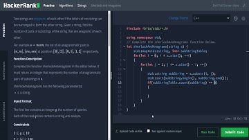 HackerRank Interview Prep Kit - Problem 12: Sherlock and Anagrams