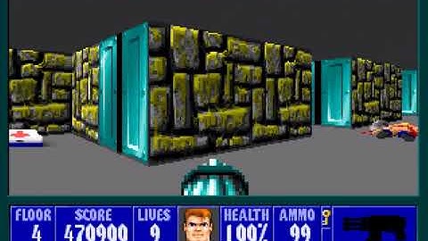 Wolfenstein 3D: Episode 2, Floor 4 (100% Clear!)