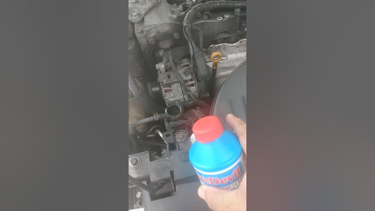 blue devil head gasket sealer,you need to take thermostat out just pour