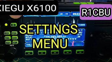 X6100 ,R1CBU NEW , SETTINGS MENU TIME DATE ETC