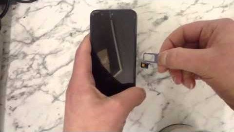 How To Insert/Remove Nano Sim Card Tray on an iphone 5
