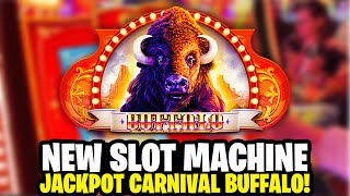 Jackpot Carnival Buffalo! Low Limit Hammer Bonus $3.20 bet.