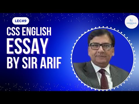 CSS Essay SIR ARIF JAVED | LECTURE # 9 - YouTube