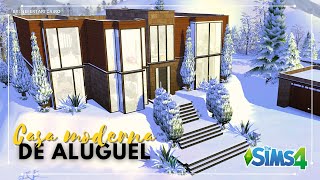 CASA MODERNA DE ALUGUEL NA NEVE | Speed Build - The Sims 4