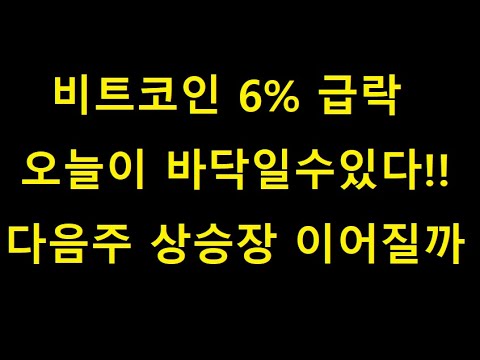 비트코인 전망 및 비트코인 급락