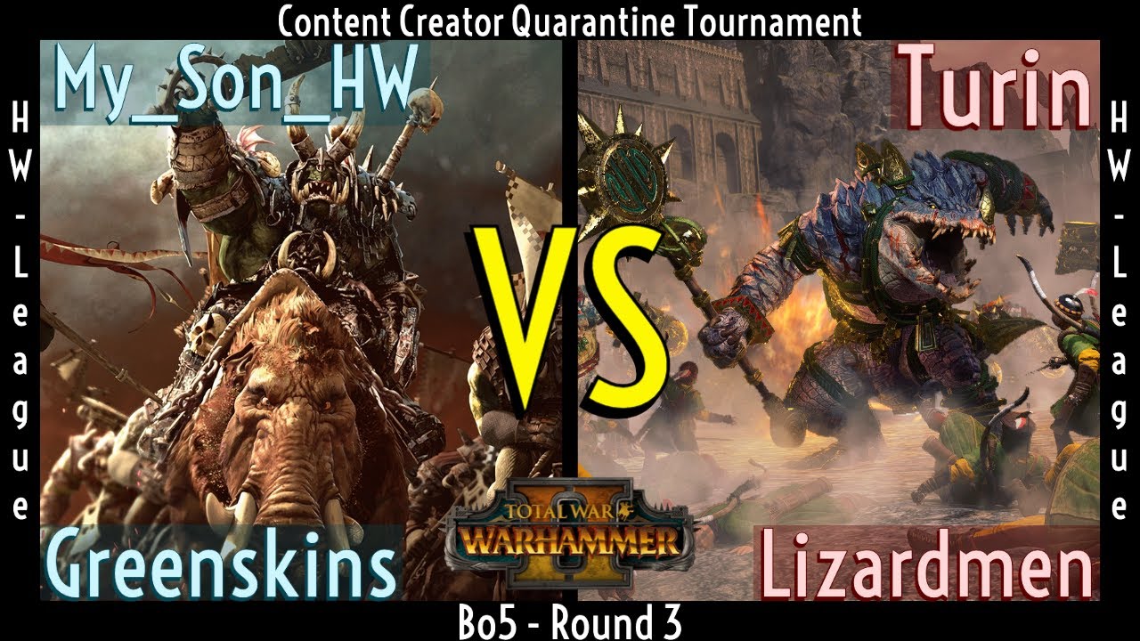 Greenskins vs Lizardmen - Content Creator Tournament - Total War: Warhammer II