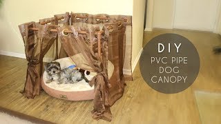 dog canopy bed diy