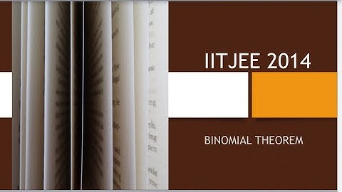 Binomial Theorem || IIT JEE PYQ || JEE Advanced 2014 Mathematics PYQ