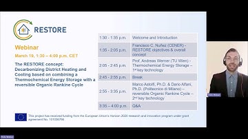 RESTORE H2020 Project - 1st Webinar
