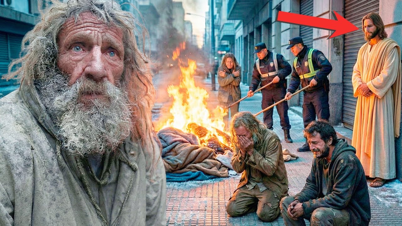 Hombre rico manda QUEMAR cobertores de mendigos en pleno invierno HELADO - Jesús le da DURA lección