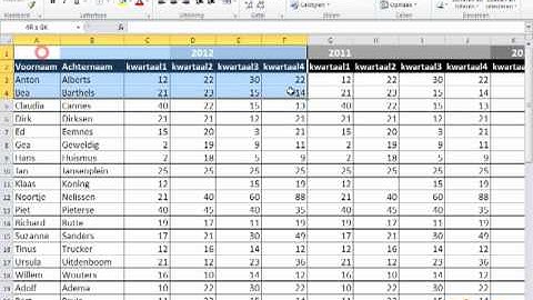 Excel 2010 Basiscursus: 0701 Snel afdrukken en het afdrukvoorbeeld in Excel 2010..