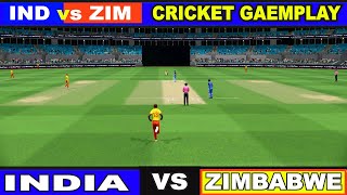 India vs Zimbabwe cricket 19 gameplay With My Voice Commentary