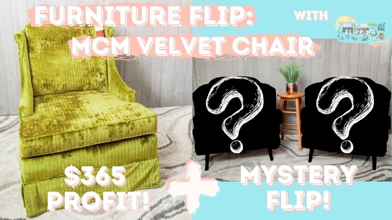  Thrift Flip MCM Velvet Chair 365 Profit MYSTERY RETRO FLIP