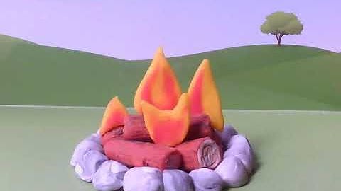 Foley sound effects - Claymation camp fire