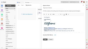 How to add an email signature to your mail with Zoho