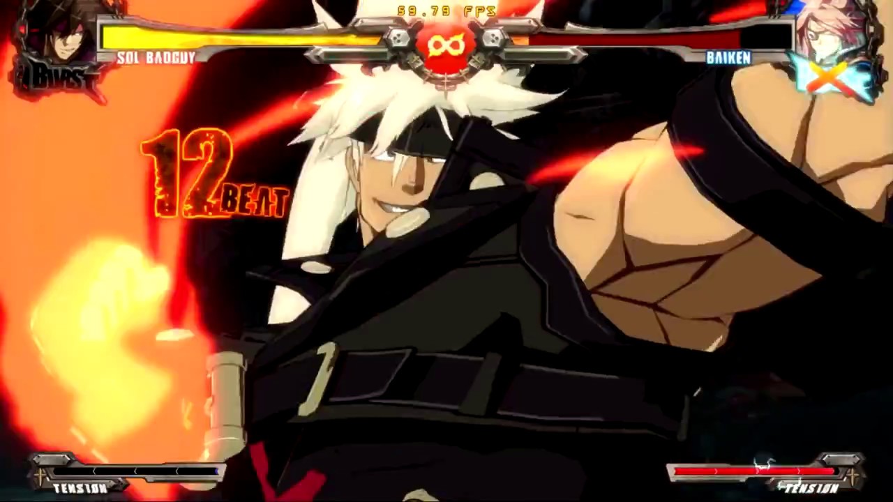 GGXrd Rev2 Сол Убийца (Sol Fafnir 50 heat gain reset combo, stun,death ...