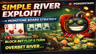 Easy Money on Monotone Boards | Block-Bet → Overbet River