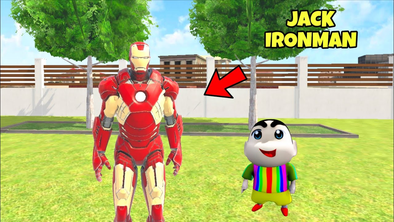 JACK BECOME IRONMAN WITH SHINCHAN IN INDIAN THEFT AUTO 