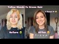 HAIR TRANSFORMATION - Blonde To Brown Hair | Maritza Becerra