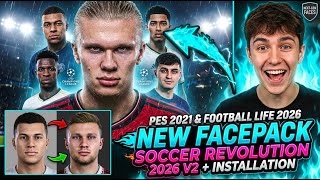 New Facepack Soccer Revolution 2026 V2 Ultra Real Faces Pes 2021 & Football Life 2026